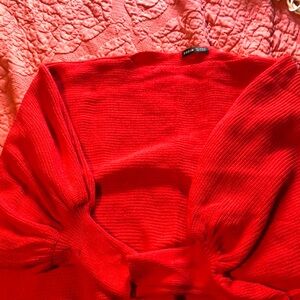 Red Knit Sweater